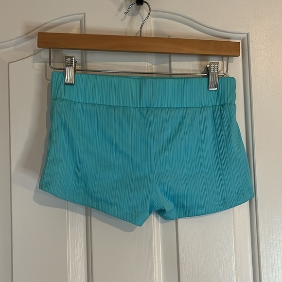 NWOT Frankie’s Bikinis | Bright Blue Ribbed Boys Short Swim Bottom Size Medium - Picture 7 of 9